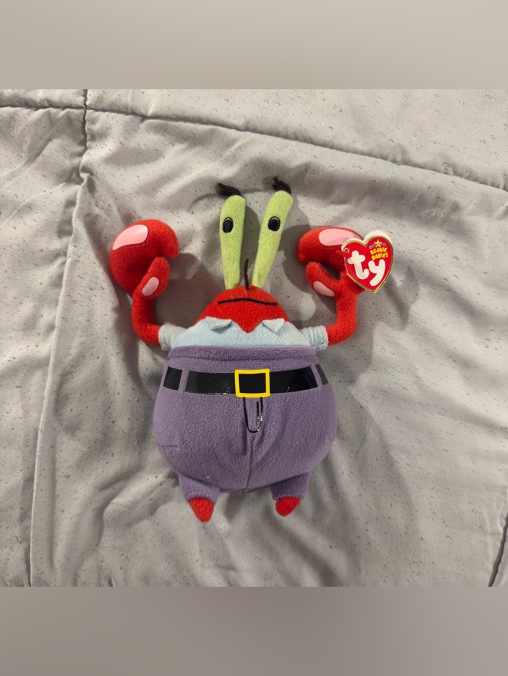 Ty Beanie Baby MR. KRABS the Crab 8" SpongeBob Squarepants 2006 Plush - NWT!!!